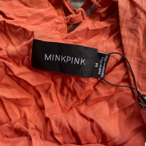 ❗️Last Price Drop❗️MINKPINK No Plans Reversible Dress In Terracotta - Picture 9 of 14